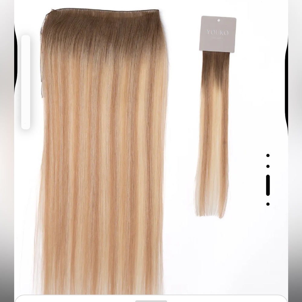 NWT Kitsune Youko 18” Slavic Hand Tied Weft Blonde Hair Extensions